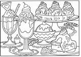 Pantry Sweets Sundae Revisited Coloringonly Unhealthy Introduce Lưu sketch template