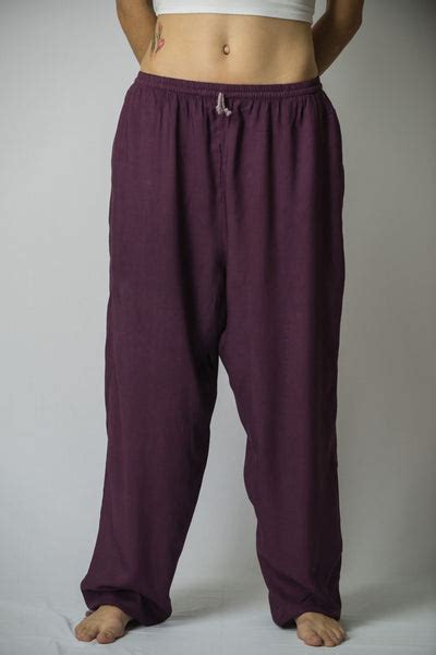 solid color drawstring women s yoga massage pants in dark purple