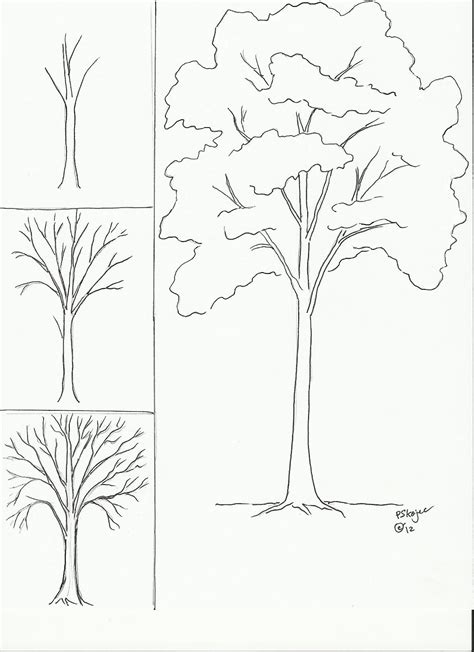 draw  tree art class ideas