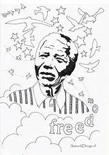 Mandela Nelson Kleurplaat Hart Crayola Kleurplaten sketch template
