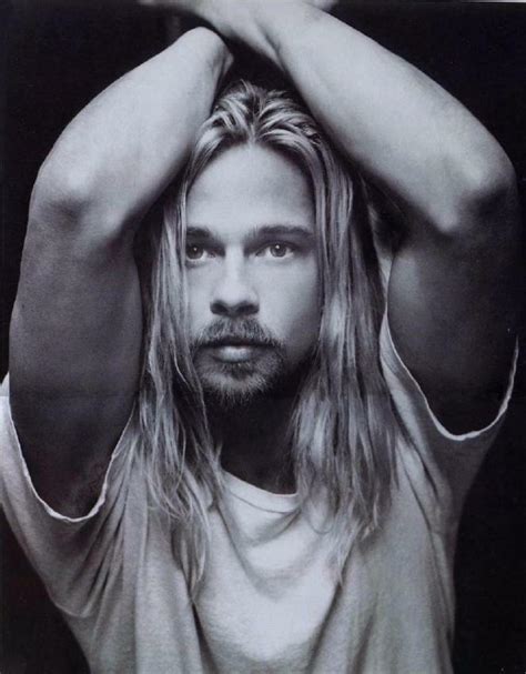 Men With Long Hair Brad Pitt Just Because