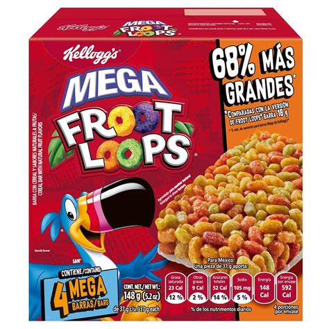 barras de cereal froot loops kelloggs    domicilio cornershop
