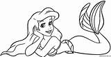 Coloring Ariel Pages Book Library Clipart Disney sketch template