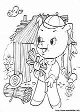 Schweinchen Ausmalbilder Kleinen Malvorlagen Pigs Cochons sketch template