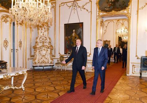 president ilham aliyev meets  austrian federal president alexander van der bellen photo