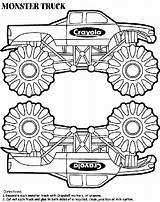Monster Truck Box Coloring Pages Crayola Printable Print Jam Choose Board sketch template