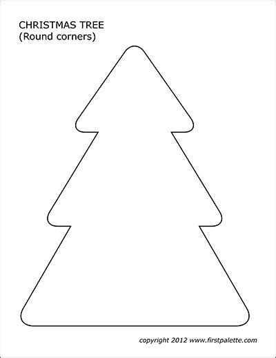 christmas tree templates  printable templates coloring pages
