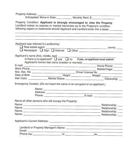 sample texas residential lease agreement templates   ms