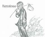 Homeless sketch template