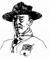 Baden Powell Clipart Clipground sketch template
