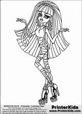Coloring Cleo Pages Monster High Getcolorings sketch template