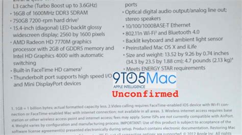 leaked spec label details revamped   macbook pro cnet