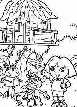 Treehouse Baumhaus Boomhutten Malvorlage Kleurplaten Ausmalbild Doras Stimmen Malvorlagen1001 Stemmen sketch template
