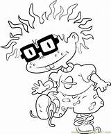Rugrats Chuckie Coloringpages101 sketch template