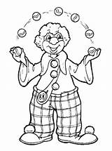 Clown Coloring Pages Kids Printable Colouring sketch template