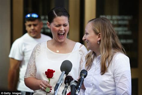 lesbian couple make history with first same sex wedding in virginia daily mail online