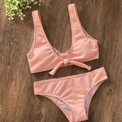 sexy women swimsuits 2018 new print bow pop tassel high waist bikini