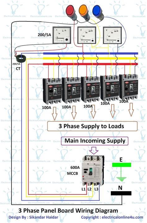 phase electrical wiring diagram   gambrco