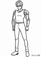 Genos Punch Man Draw Webmaster обновлено автором May sketch template