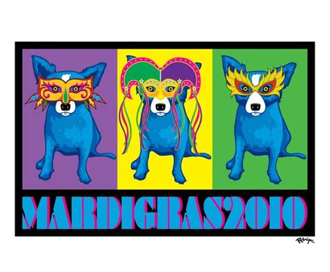 happy mardi gras prints george rodrigue studios mardi gras dog blue dog art mardi gras
