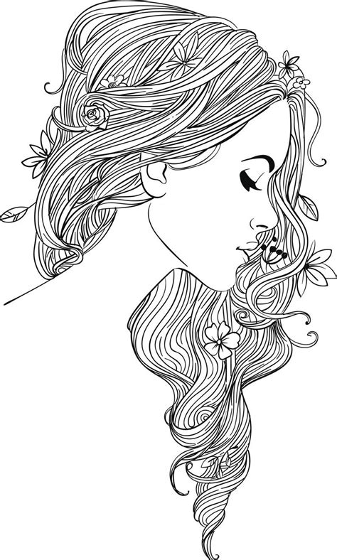 art coloring pages printable girls finmc ginnis