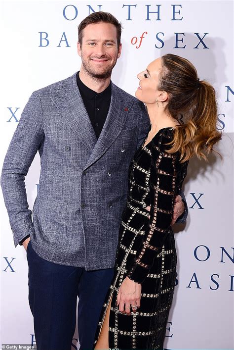 armie hammer and wife elizabeth chambers strike elegant