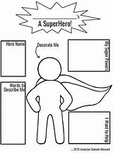 Superhero Template Own Hero Super Coloring Activities Preschool Create Activity Theme Pages Classroom Kids Superheroes Writing If Were Storytelling Clipart sketch template