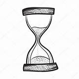 Sand Clock Drawing Hourglass Timer Glass Sandglass Vector Getdrawings Drawings Hour sketch template