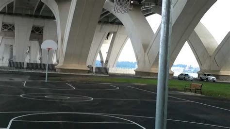 basketball courts   woodrow wilson bridge youtube