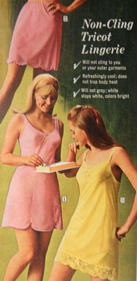 1960s 1970s lingerie and nightgowns
