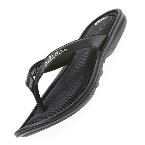 adidas performance womens flip flops fit foam thongs summer sandals black ebay