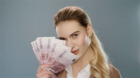 Young Business Woman Throwing Cash Money In Stock Footage Sbv 333578796