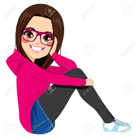 Girl With Glasses Clipart Free Download On Clipartmag