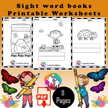 sight word books printablepre primer dolch sight word books printable