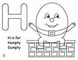 Dumpty Humpty Rhymes Rhyme sketch template