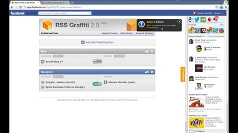 add  rss feed   facebook page youtube