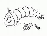 Daycare Caterpillars Animali Stampare Kidsfree Coloringhome Margherita sketch template