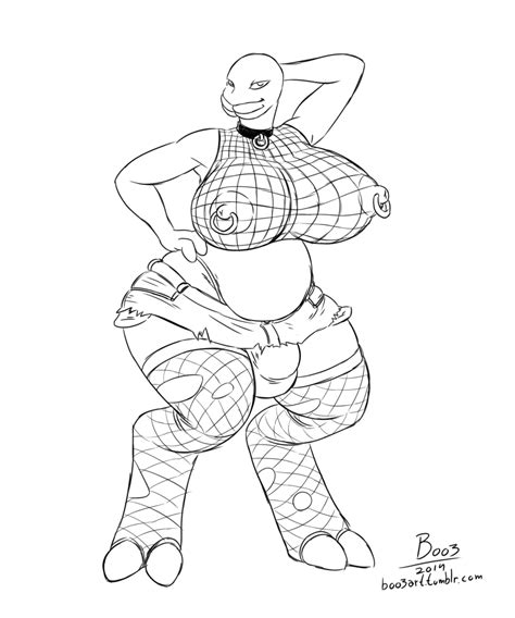 Rule 34 Alien Big Breasts Black And White Boo3 Breasts