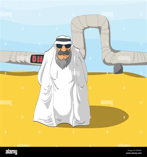 Oil Sheik Stock Vector Images Alamy
