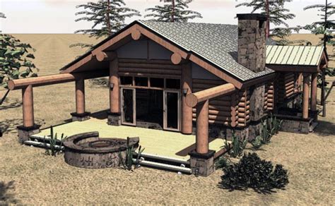 story log cabin plan