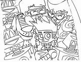 Johnny Test Coloring Pages Print Color Frames Pic Kids Army sketch template