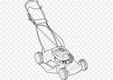 Lawn Mower Silhouette Mowers Clip Library Drawing Transparent Riding sketch template