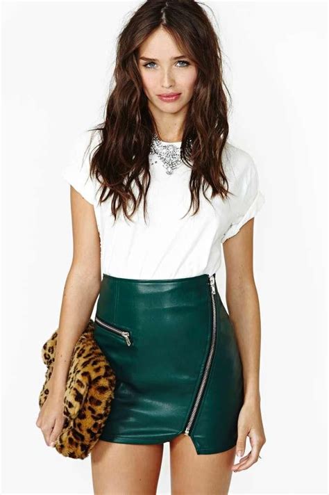 pin by priscilla barrera on dresses fashion faux leather skirt leather fashion