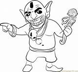 Goblin King Coloring Pages Coloringpages101 Clash Clans Kids sketch template
