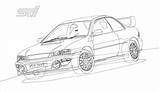 Impreza Sti Wrx Rally 22b sketch template