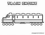 Train Coloring Pages Engine Trains Passenger Sheets Clipart Kids Colouring Car Caboose Wheels Engines Sheet Diesel Book Simple Bogie Steel sketch template
