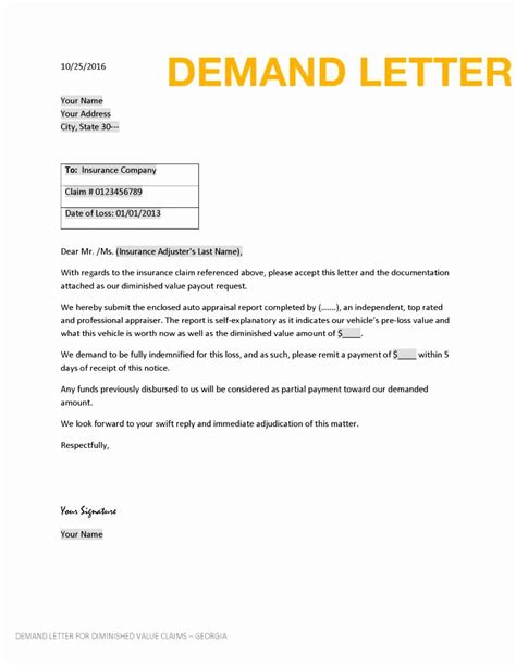 insurance demand letter