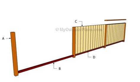 build  wood fence myoutdoorplans