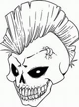 Skull Coloring Pages Printable Kids Color Print sketch template