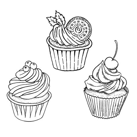 cupcake coloring pages easy   cupcake coloring pages coloring